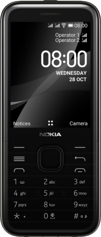 Telefon mobil Nokia 8000 Dual SIM 4G Black