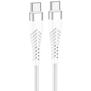 Lamtech Unbreakable, USB-C Male la USB-C Male, 2 m, White