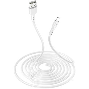 Cablu de date / adaptor Lamtech USB Male la Lightning Male, 2.1A 1 m, White