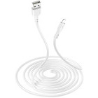 Cablu de date / adaptor Lamtech USB Male la Lightning Male, 2.1A 1 m, White