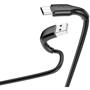 Lamtech USB Male la microUSB Male, 2.1A 2 m, Black