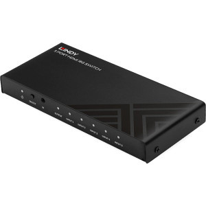 LINDY Switch HDMI 4K 60Hz, 5x HDMI In, 1x HDMI Out, negru
