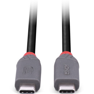 LINDY Anthra, USB4 Tip C Male - USB4 Tip C Male, 0.8m, negru-gri