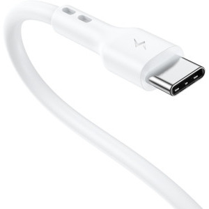 Lamtech USB Male la USB-C Male, 2.1A 3 m, White