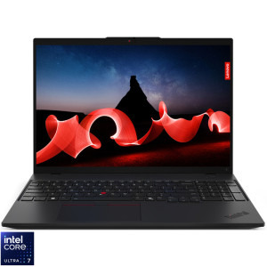 Laptop Lenovo 16 ThinkPad L16 Gen 1, WUXGA IPS, Procesor Intel® Core™ Ultra 7 155U (12M Cache, up to 4.80 GHz), 16GB DDR5, 512GB SSD, Intel Graphics, No OS, Black