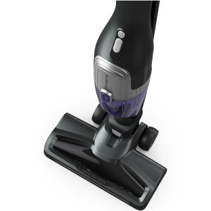 Rowenta vertical X-TREM Compact 2 in 1 RH1238WO, 145W, Tehnologie Flex in doua pozitii, autonomie 40 minute, cap de aspirare iluminare LED, 0.4L, Violet/ negru, Violet-Negru