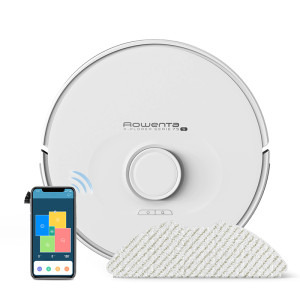 Rowenta X-Plorer S75 Animal & Allergy RR8567WH, 31W, curatare 4 in 1, sistem Smart Aqua Power, 0.3L, recipient apa 0.3L, 3 senzori de cadere, statie de incarcare, Alb, Li-Ion, 2700Pa