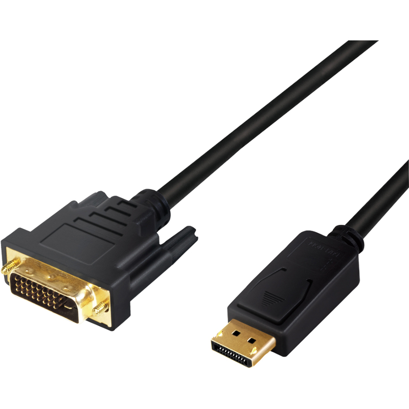 Cablu video Logilink DisplayPort v1.2 Male - DVI-D Male, 1m, negru