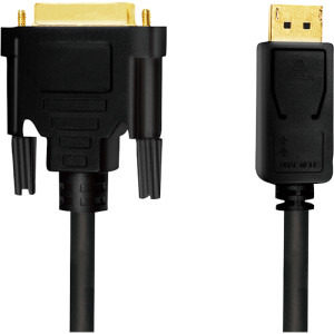 Logilink DisplayPort v1.2 Male - DVI-D Male, 1m, negru