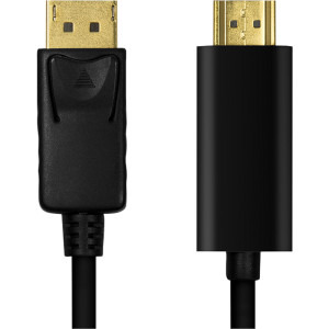 Logilink DisplayPort v1.2 Male - HDMI Male, 5m, negru