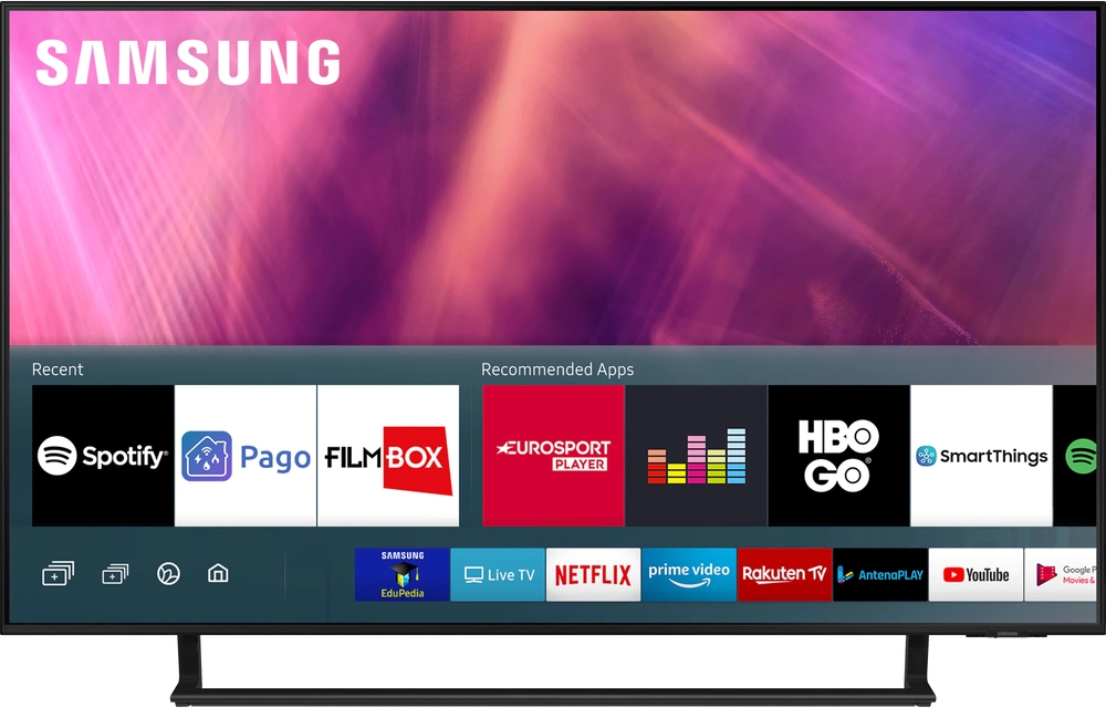 Televizor LED Samsung Smart TV UE43AU9072U Seria AU9072 108cm negru 4K UHD HDR