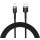 Cablu de date / adaptor Tellur USB Male la Lightning Male, Led, Nailon, 1.2 m, Black, amperaj maxim suportat 3A