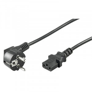 Cablu componente Inter-Tech Schuko Male - IEC 320 C13 Female, 1.5m, negru