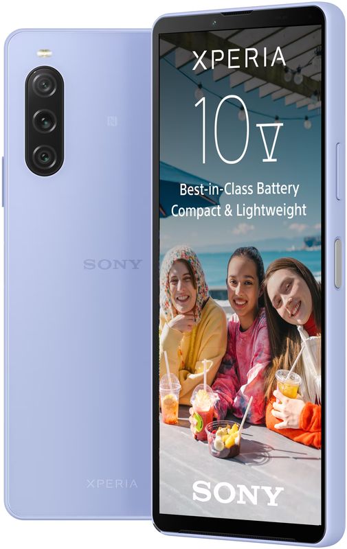 Smartphone Sony Xperia 10 V, 128GB, 6GB RAM, Dual SIM, 5G, 4-Camere, Lavender