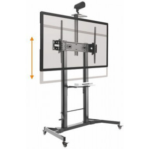 SBOX FS-3610 de podea cu roti, 60 - 100 inch, negru