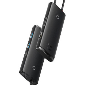 Baseus MultiPort Hub WKQX050001, USB Tip C, 6-in-1, redare 4K