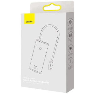 Baseus MultiPort Hub WKQX050102, USB Tip C, 6-in-1, redare 4K