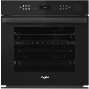 Cuptor incorporabil Whirlpool AKZ9S 8220 FB, 73 L, Autocuratare pirolitica, 6th Sense, SteamSense, SmartClean, Grill, Inchidere usa cu amortizare, Clasa A+, Negru