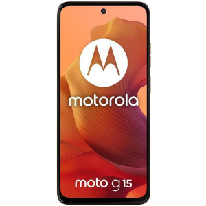 Motorola Moto g15, 128GB, 4GB RAM, Dual SIM, 4G, Tri-Camera, Sunrise Orange