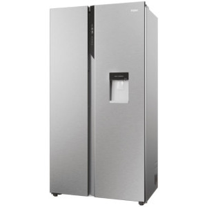 Haier HSR5918DWMP, 521 L, Clasa D, Total No Frost, Multi Air Flow, Dozator apa, Control electronic, 177 cm, Inox