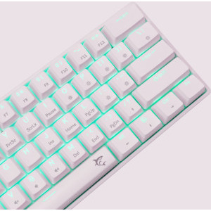 White Shark SHINOBI v2 Outemu Red Switch Mecanica White