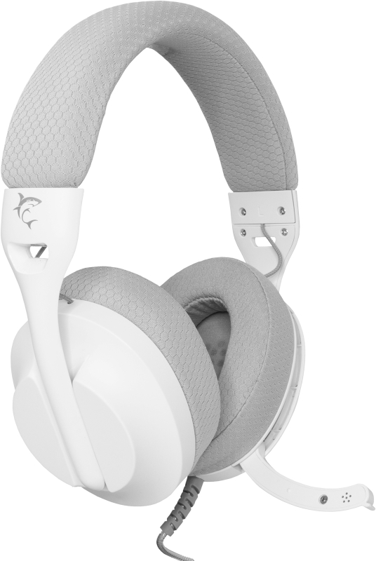 Casti Gaming White Shark PARROT White/Grey