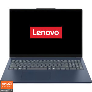 Laptop Lenovo 16'' IdeaPad Slim 3 16AHP10, WUXGA IPS, Procesor AMD Ryzen™ 7 8840HS (16M Cache, up to 5.10 GHz), 16GB DDR5, 1TB SSD, AMD Radeon 780M, No OS, Cosmic Blue
