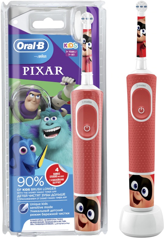 Oral-B Periuta de dinti electrica Vitality Pixar pentru copii, Rosu