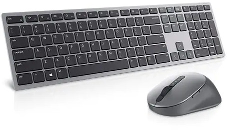 Kit periferice DELL tastatura + mouse KM7321W, Wireless BT Silver