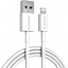 Cablu de date / adaptor Orico AL01-10, USB Male la Lightning Male, 1 m, White