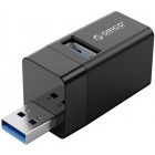 Hub USB Orico MINI-U32 Mini 3-in-1, negru