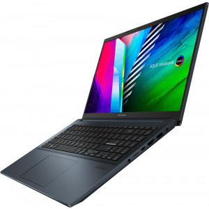 ASUS 15.6'' VivoBook Pro 15 OLED M3500QC, FHD, Procesor AMD Ryzen™ 9 5900HX (16M Cache, up to 4.6 GHz), 16GB DDR4, 1TB SSD, GeForce RTX 3050 4GB, No OS, Quiet Blue