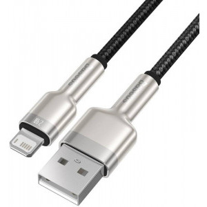 Baseus Cafule Metal CALJK-A01, USB Male la Lightning Male, 1 m, Black