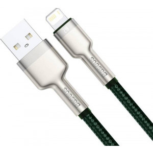 Baseus Cafule Metal, CALJK-B06, USB Male la Lightning Male, 2 m, Green