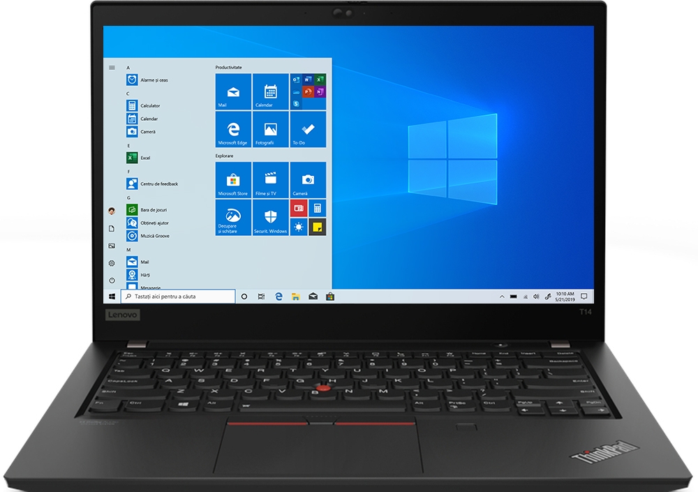 Laptop Lenovo 14'' ThinkPad T14 Gen 2, FHD IPS, Procesor AMD Ryzen™ 5 PRO 5650U (16M Cache, up to 4.2 GHz), 16GB DDR4, 1TB SSD, Radeon, Win 10 Pro, Black