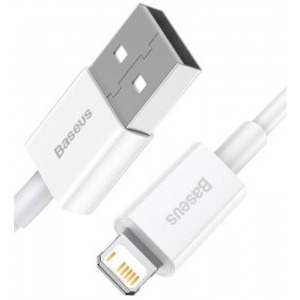 Baseus Superior CALYS-02, USB Male la Lightning Male, 0.25 m, White