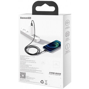Baseus Superior CALYS-A01, USB Male la Lightning Male, 1 m, Black
