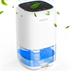 Evoair Dezumidificator de aer Humix 300, Iluminare ambientala, Capacitate 300 ml / 24h, Rezervor 1 L, Alb