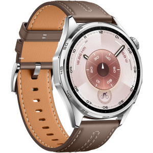 Huawei Watch GT 6, 46mm, Steel Stainless Steel, curea Grey Composite Leather