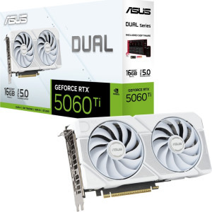ASUS GeForce RTX 5060 Ti DUAL 16GB GDDR7 128-bit DLSS 4.0 White