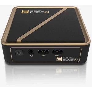 Mini PC Sapphire Edge AI, Procesor AMD Ryzen AI 7 350 2.0GHz Krackan Point, no RAM, no Storage, Radeon 860M, no OS