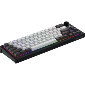 HATOR Skyfall 65 Pro RGB Black/White Aurum Vanila Silent Linear Switch Mecanica