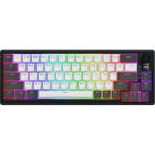 Tastatura Gaming HATOR Skyfall 65 Pro RGB Black/White Aurum Vanila Silent Linear Switch Mecanica