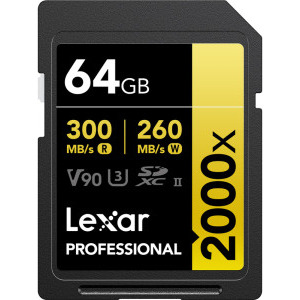 Card memorie Lexar SDXC Professional 2000x UHS-II 64GB