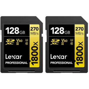 Card memorie Lexar SDXC Pro 1800x UHS-II 128GB - 2 pack