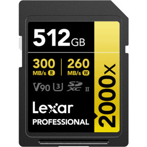 Lexar SDXC Pro 2000X UHS-II 512GB