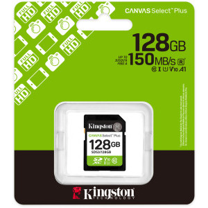Kingston SDXC Canvas Select Plus Gen3 Class 10 UHS-I 128GB