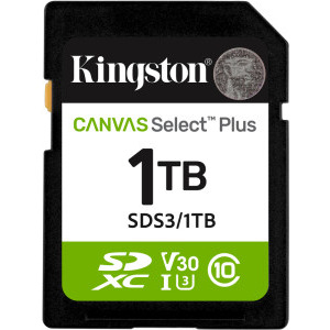 Card memorie Kingston SDXC Canvas Select Plus Gen3 Class 10 UHS-I 1TB