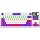 Tastatura Gaming LORGAR KBP70TKLW Pro TKL RGB Toxic Purple Linear Switch White Mecanica