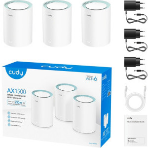 CUDY Gigabit M1500 Dual-Band WiFi 6 3buc